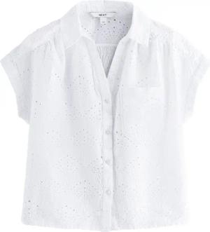Next Kurzarmhemd Kurzarm-Bluse mit Lochstickerei (1-tlg)