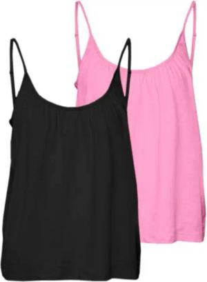 Vero Moda Shirttop LUNA (2-tlg) Drapiert/gerafft