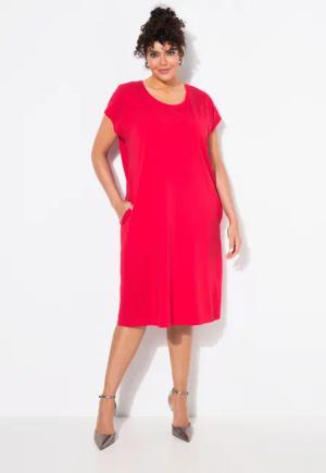 Ulla Popken Minikleid Jerseykleid Ziersteine Oversized