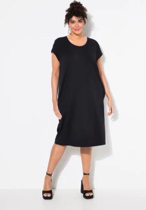Ulla Popken Minikleid Jerseykleid Ziersteine Oversized