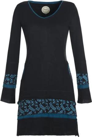 Vishes Jerseykleid Langarm Lagenlook Strickkleid Sweatshirtkleid