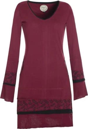Vishes Jerseykleid Langarm Lagenlook Strickkleid Sweatshirtkleid
