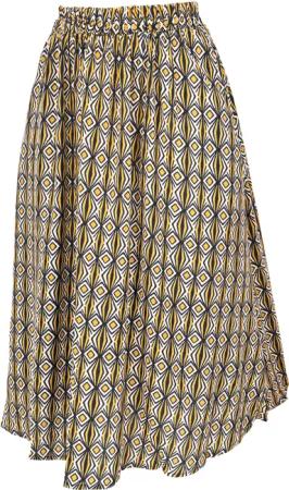 Guru-Shop Minirock Luftiger knielanger Rock, Boho