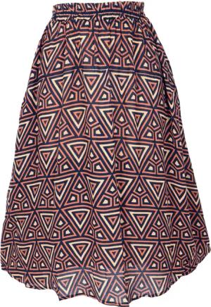 Guru-Shop Minirock Luftiger knielanger Rock, Boho