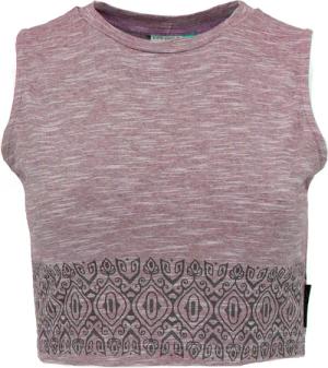 Guru-Shop T-Shirt Kurzes Top, bedrucktes Yoga