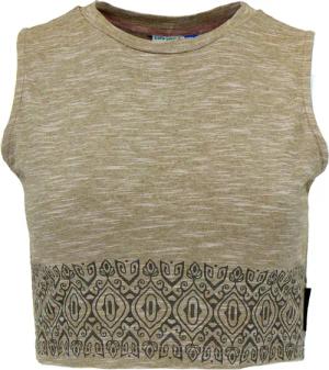 Guru-Shop T-Shirt Kurzes Top, bedrucktes Yoga