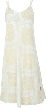 Guru-Shop Midikleid Midikleid mit Patchworkdruck, Sommerkleid,..