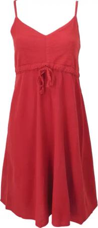 Guru-Shop Midikleid Einfarbiges Casual Trägerkleid, Baumwoll..