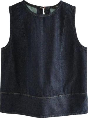 Next Jeanshemd Rundhals-Jeansoberteil für die vollere