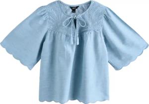 Next Jeanshemd Leichte Jeansbluse mit Stickerei
