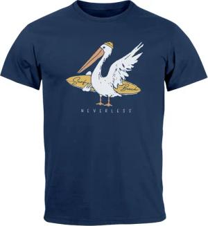 Neverless Print-Shirt Herren T-Shirt Pelikan Print