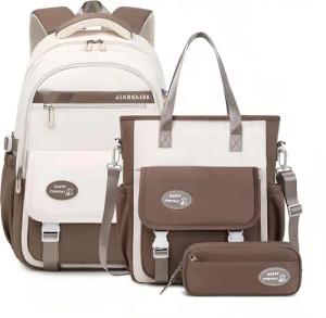 RWEUOQ Schulrucksack 3-tlg Set Schulranzen Rucksack