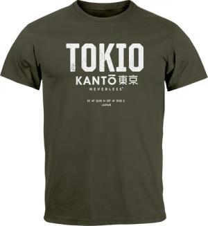 Neverless Print-Shirt Herren T-Shirt Frontprint Tokyo