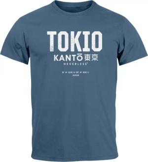 Neverless Print-Shirt Herren T-Shirt Frontprint Tokyo