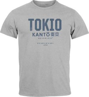 Neverless Print-Shirt Herren T-Shirt Frontprint Tokyo
