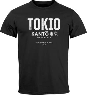 Neverless Print-Shirt Herren T-Shirt Frontprint Tokyo