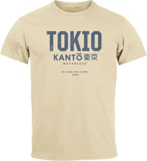 Neverless Print-Shirt Herren T-Shirt Frontprint Tokyo
