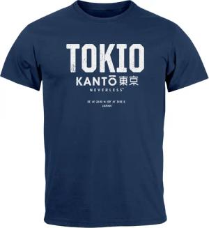 Neverless Print-Shirt Herren T-Shirt Frontprint Tokyo