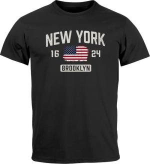 Neverless Print-Shirt Herren T-Shirt New York