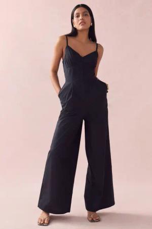 Next Jumpsuit Jumpsuit mit weitem Bein