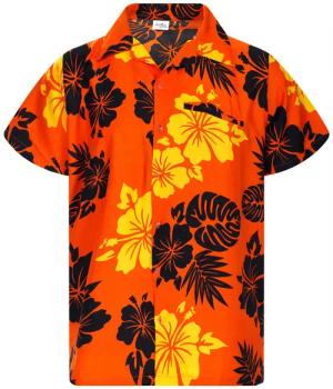 King Kameha Hawaiihemd Mono Hibiscus Funky