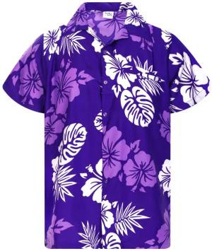 King Kameha Hawaiihemd Mono Hibiscus Funky