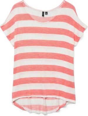 Vero Moda T-Shirt Gestreiftes mit Rundhalsausschnitt