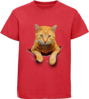MyDesign24 Print-Shirt bedrucktes Mädchen T-Shirt Katze