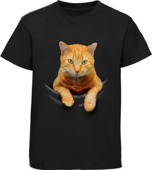 MyDesign24 Print-Shirt bedrucktes Mädchen T-Shirt Katze