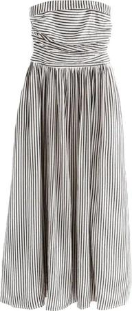 Next Midikleid Bandeau-Midikleid aus Seersucker für
