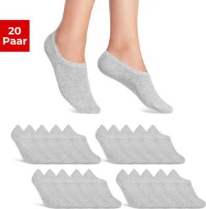 sockenkauf24 Sneakersocken 20 Paar Füßlinge Damen&Herren