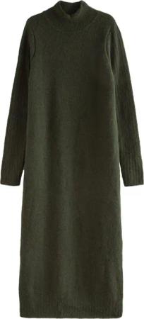 Next Strickkleid Maxi-Strickkleid mit Stehkragen und