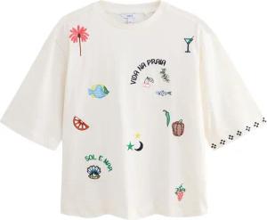 Next Oversize-Shirt Oversize-T-Shirt mit aufgestickter Grafik