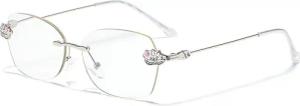 PACIEA Lesebrille Damen Herren Randlos Metall