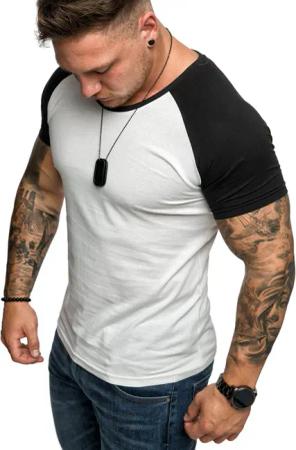 Amaci&Sons T-Shirt SALEM Basic Raglan T-Shirt