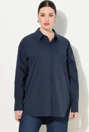 Ulla Popken Hemdbluse Hemdbluse oversized Langarm