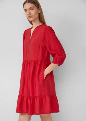 s.Oliver Minikleid Strukturiertes Kleid aus Viskosemix