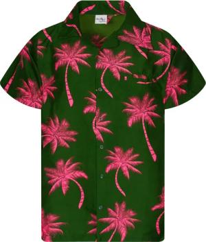 King Kameha Hawaiihemd Palmshadow Funky Hawaii-Hemd