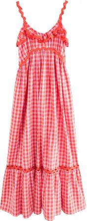 Next Maxikleid Gestuftes, strukturiertes Maxikleid aus