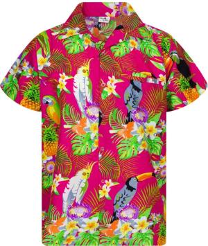 King Kameha Hawaiihemd Parrot Cockatoo Funky
