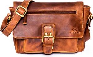 ALMADIH Schultertasche Leder Damen KIM Ledertasche