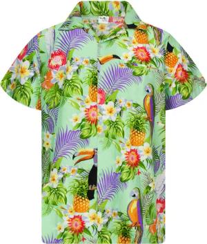 King Kameha Hawaiihemd Parrot Cockatoo Funky