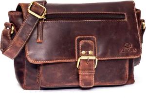 ALMADIH Schultertasche Leder Damen KIM Ledertasche