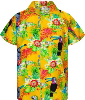 King Kameha Hawaiihemd Parrot Cockatoo Funky