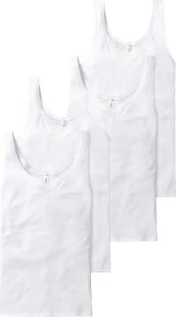 Schiesser Trägertop Cotton Essentials (4-tlg) träger-top
