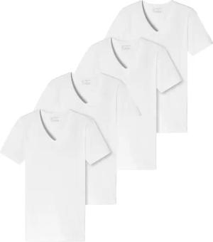 Schiesser T-Shirt 95/5 (4-tlg) unterziehshirt unterhemd