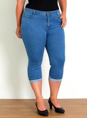 ESRA Caprijeans Capri Jeans Damen High
