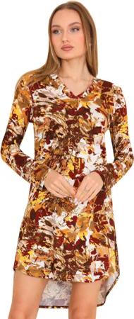 Bongual Tunikakleid Asymmetrisches Jerseykleid aus Viscose