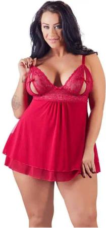 Cottelli CURVES Negligé Babydoll rot L