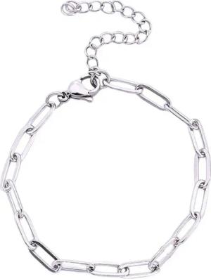 KARMA Edelstahlarmband Silber oder Gold Gliederarmband